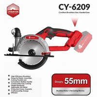 Scie circulaire portative rechargeable au lithium Super Ants de 6 pouces, machine à découper 21V, 150 poussées manuelles