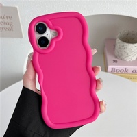 Nouvel accessoire pour iPhone 16 : Coque arrière souple Macaron Big Wave Candy Color, vente en gros