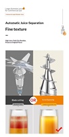 WILK Industriële 1200W sapcentrifuge met hoge stijfheid, grote diameter, residuvrij, speciaal voor gember, 1 jaar garantie