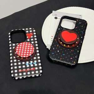 เคสโทรศัพท์ลายหมากรุ<span class=keywords><strong>ก</strong></span>สำหรับ iPhone 17 PRO MAX flim Love Heart พร้อมขาตั้งแม่เหล็<span class=keywords><strong>ก</strong></span>สำหรับ iPhone 16 15 PLUS 14 13 12 MINI 11 - Product Image 1