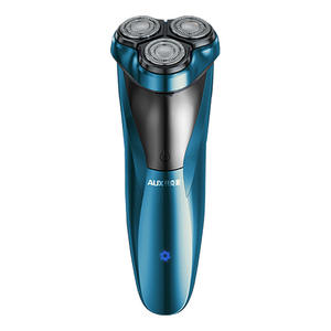 Afeitadora eléctrica AUX para hombres, azul, IPX7, resistente al agua, recargable por USB, lavable en todo el cuerpo, con cabezal flotante - Product Image 4