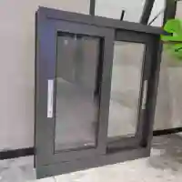 HANGXIN finestre per villa di alta qualità personalizzate 2 pannelli appartamento finestra scorrevole in alluminio con/senza parte fissa (120)