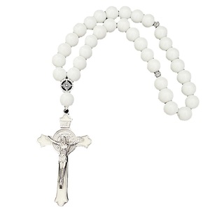 Dreamwork rosários crucifixo para carros, acessórios para carro, liga glazed, colar, pingente cruz de jesus, colares de joias religiosos - Product Image 6