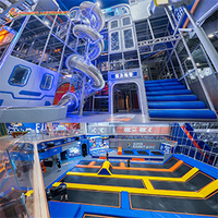 Aire de jeux intérieure commerciale, château gonflable, centre de jeux, zone pour enfants, équipement pour centre commercial et parc d'attractions