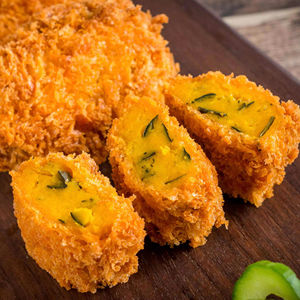 Croquetas Japonesas Fritas Congeladas <span class=keywords><strong>Tsukiji</strong></span>, Calabaza Dulce, 24 Meses de Duración, Paquete en Bolsa, Bocadillo de Pastelería Crujiente, Suministro al por Mayor - Product Image 1