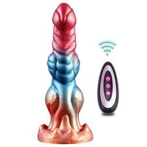 Silikon Anal Plug uzaktan kumanda elektrik şekilli Penis vibratör Cannon köy Adults tor yetişkinler için seks oyuncak yapılan silika jel - Product Image 1