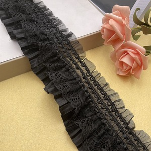Dentelle élastique pliante en perles de 7,5 cm de large pour robes Lolita, poignets et garnitures – Vente en gros - Product Image 4
