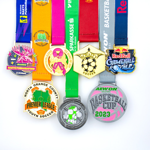 Hợp kim kẽm huy chương thể thao tùy chỉnh với dây buộc cho Marathon RUNNERS đi xe đạp sự kiện tập thể dục thách thức và ngoài trời phiêu lưu giải thưởng - Product Image 1