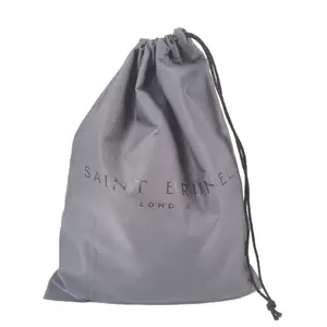 Dark Grey Polyester Cotton Dust Bag For Hat