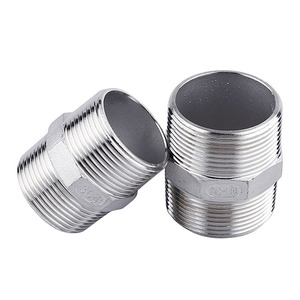 Conector hexagonal roscado de acero inoxidable Conan de 1/2 pulgada con rosca externa, fundido con precisión para accesorios de tubería - Product Image 1