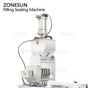 Machine de remplissage et de scellage sous vide automatique ZONESUN ZS-FS500K4 VFFS multi-voies pour sachets de sucre granulé avec alimentation volumétrique par servo - Product Image 2