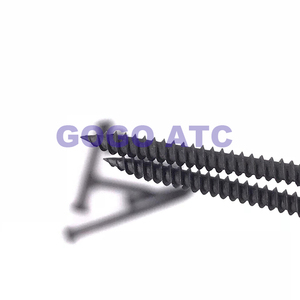 สกรูยึดแผ่นยิปซัม <span class=keywords><strong>GOGO</strong></span> ความแข็งแรงสูง แบบกล่องใหญ่ สกรูเกลียวปล่อย สกรูยึดแผ่นยิปซัมแบบสองเกลียว ขนาด 3.5*16-70 มม. - Product Image 2