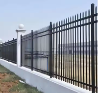 Panneau de clôture tubulaire en aluminium de 3 m de hauteur, écologique et durable, pour la sécurité des jardins et des villas avec modélisation 3D