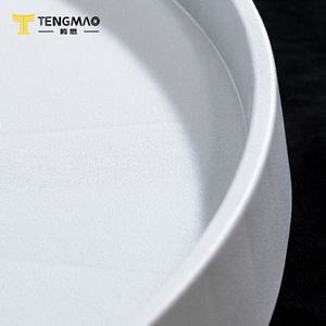 Porte-épices rotatif blanc gris de 18 pouces Organisateur rond en plastique à deux pneus Lazy Susan Set - Product Image 5