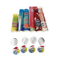Sucette glacée imprimée personnalisée avec estampage et gaufrage pour magasins et événements Manchons simples pour cornet de crème glacée