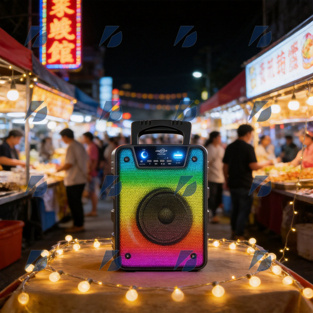 Greatnice GTS-1868 Wireless for 5.3 Portable Outdoor DJ Party Speaker FM Radio USB 4-Inch 10W Output 1000-2000mAh Battery