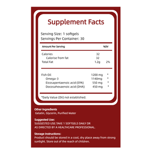 OEM/ODM 95% שמן דגים אומגה-<span class=keywords><strong>3</strong></span> כמוסות רכות EPA&DHA תוסף שמן דגים הניתן להתאמה אישית - Product Image 3