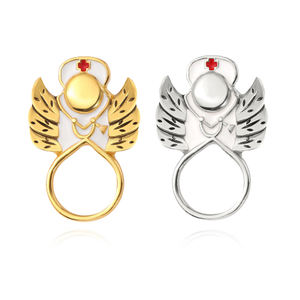 Broche de corazón dorado y plateado para mujer, joyería médica interna, médico, <span class=keywords><strong>cirujano</strong></span>, enfermera, joyería médica, broche con defectos del corazón, regalo - Product Image 1