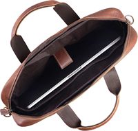 Porte-documents pour ordinateur portable en cuir véritable Crazy Horse rétro personnalisé de 18 pouces nouveau sac à main d'usine pour hommes femmes utilisation de loisirs et d'affaires
