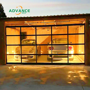 Porta da <span class=keywords><strong>garage</strong></span> moderna personalizzata in vetro, porta sezionale a soffitto in vetro smerigliato <span class=keywords><strong>per</strong></span> la casa - Product Image 4