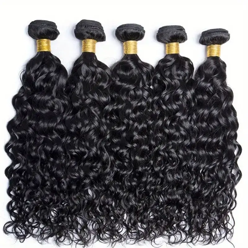 Cabelo Cru Cabelo Humano Brasileiro Pacotes De Onda De Água Remy Virgin Cutícula Alinhada Tecelagem De Cabelo