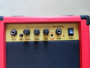 Offre Spéciale Amplificateur 10 Watts pour Guitare Électrique <span class=keywords><strong>Basse</strong></span> Canaux <span class=keywords><strong>de</strong></span> Distorsion Fréquence Complète 6,5" 4 Ohms Bois Rouge & Acier - Product Image 4