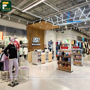 Modern Contemporary Clothing Boutique Display Rack Garment Cabinet <b>Wall</b> Shelf Checkout Counter Fixture - Product Image 4