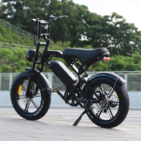 Bicicletas Eléctricas V20 en Stock en Almacén, Bicicleta Eléctrica con Llantas Anchas, 48v 250w 750W, Fatbike, Bicicleta Eléctrica Económica, Bicicleta Eléctrica de Montaña