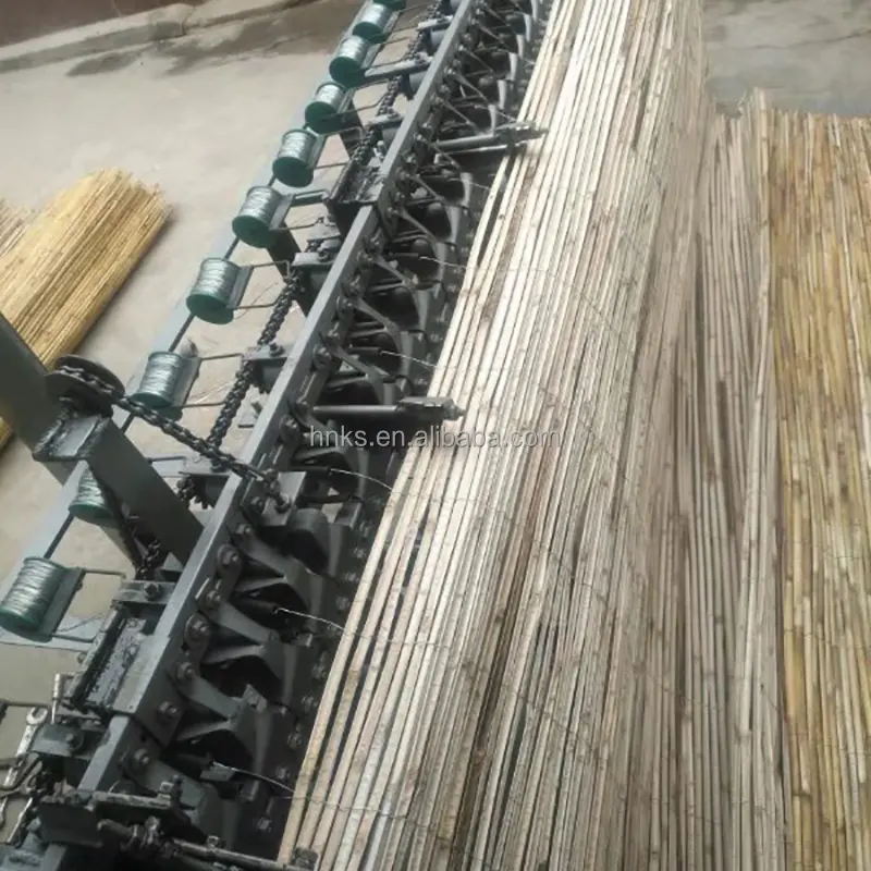 Máquina automática de tricô de palheta para cortinas de cana, máquina de tecelagem de cana de bambu