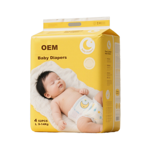 Muestra Gratuita de Pañales Desechables para Bebé, con Protección 3D Contra Fugas, Tela No Tejida, Suave y Transpirable, 3 Capas, Marca OEM ODM - Product Image 1