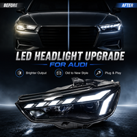 Ensemble de phares LED BK pour Audi A3 2013-2020 RS, nouveau style DRL, clignotants séquentiels, projecteur BiLED, plug and play