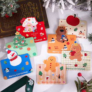 Carte de vœux de Noël rétro, carte cadeau, carte de message de bénédiction, impression papier, vente en gros pour fleuristes et usines - Product Image 3