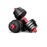 Mancuernas Ajustables de Cemento para Hombre, Equipo Deportivo Ecológico para Fitness con Barra de Pesas y Kettlebell