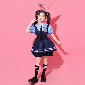 <span class=keywords><strong>Disfraz</strong></span> <span class=keywords><strong>de</strong></span> cosplay para niños <span class=keywords><strong>de</strong></span> Judy Hopps y Nick Wilde <span class=keywords><strong>de</strong></span> Zootopia, trajes a juego para niños y niñas con accesorios completos - Product Image 6