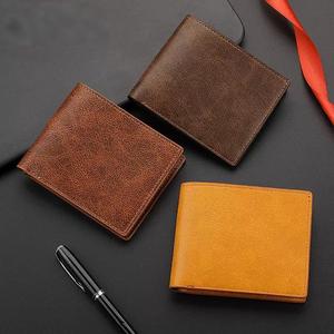 Portefeuille court horizontal en cuir PU pour homme, design minimaliste et fin, porte-cartes ouvert avec poche à monnaie pour les trajets quotidiens - Product Image 3
