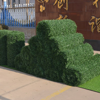 Filet de clôture en plastique artificiel, aiguille de pin, herbe, décoration de jardin, clôture verte, boîtier d'ingénierie