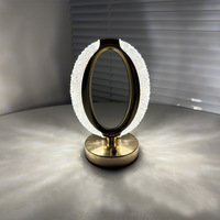 Veilleuse moderne miniature, contrôle USB, batterie rechargeable, lampe de table LED blanc chaud pour chambre à coucher