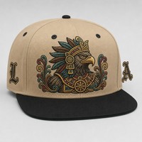 Casquette Snapback à visière plate, imprimée, 5 panneaux, style Trucker, avec face en mousse et filet, style West Coast Gothic Chicano Urban Streetwear, en gros