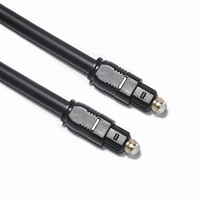 Câble audio numérique à fibre optique Toslink plaqué or OD4.0mm 1M avec connecteur DVI pour lecteur DVD, haut-parleur et HDTV