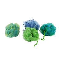Fleur de bain pour bébé en maille de boule de douche colorée écologique avec différentes couleurs offrant aux gens une expérience de bain différente