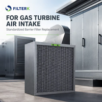Nouveau filtre de remplacement DuraCel XL-60N pour turbine à gaz, barrière filtrante F6, débit d'air élevé 3400 m³/h, boîte de filtre d'admission d'air en polyester