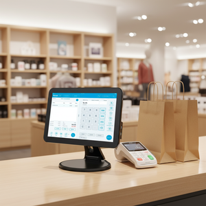 Système de point de <span class=keywords><strong>vente</strong></span> tout-en-un le moins cher de 15,6 pouces avec Windows 10/11/Android, terminal de paiement, kiosque, caisse enregistreuse - Product Image 1