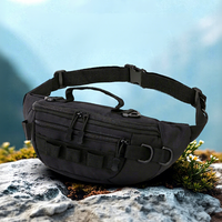 Sac de taille multifonctionnel pour les voyages en plein air, sac à bandoulière décontracté pour le sport, unisexe, imperméable, en polyester, grande capacité, pour la randonnée