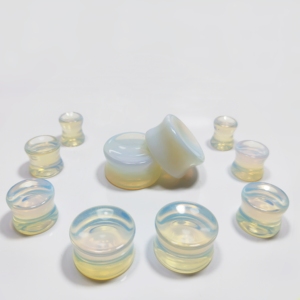 Piercing de Oreja de Ópalo Sintético, Doble Cóncavo, Expansor de Oreja, Ensanchador de Oreja, 12 mm, Unisex, Regalo, Fiesta - Product Image 1