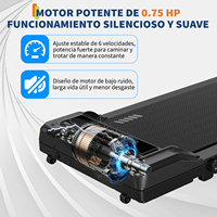 Caminadora Eléctrica Plegable con Motor Silencioso, Pantalla LED para Seguimiento de Calorías, Programas de Ejercicio, Máquina para Correr Portátil, Gimnasio Compacto para el Hogar