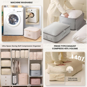 Large Capacity <b>Storage</b> Bag Travel Use Heavy Duty Moving Bags for Comforters Blankets Bedding <b>Clothes</b> Space Saver Bags - Product Image 2