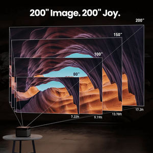 Projecteur LED triple laser Hot Dangbei X5, <span class=keywords><strong>zoom</strong></span> numérique automatique, vidéo 4K 3D, projecteur intelligent Android WiFi 6, home cinéma - Product Image 3