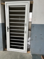Grille de ventilation et fenêtre en aluminium pour porte ouvrable et persienne de plantation