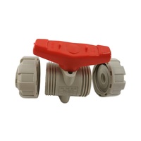 Vanne à boisseau sphérique manuelle de qualité industrielle DN65, PPH PPR, à fusion à chaud, double union, température normale, applications pétrolières et chimiques