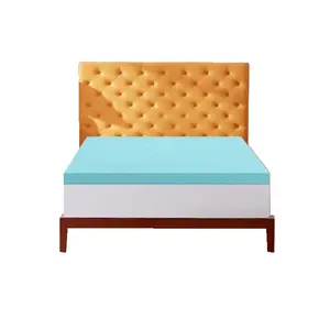 Premium Supple Gel Memory Foam Pad mit abnehmbarer weicher Außen abdeckung, atmungsaktiver Bett deckel mit hoher Dichte